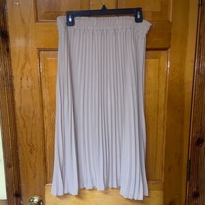 Source Unknown Cream Midi Skirt